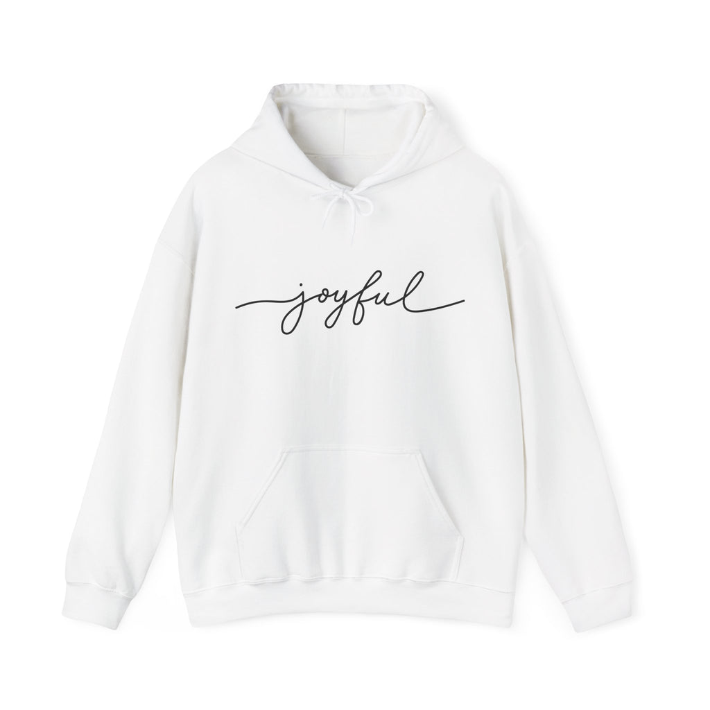 Flat lay JOYFUL hoodie – streetwear with purpose by The Original
