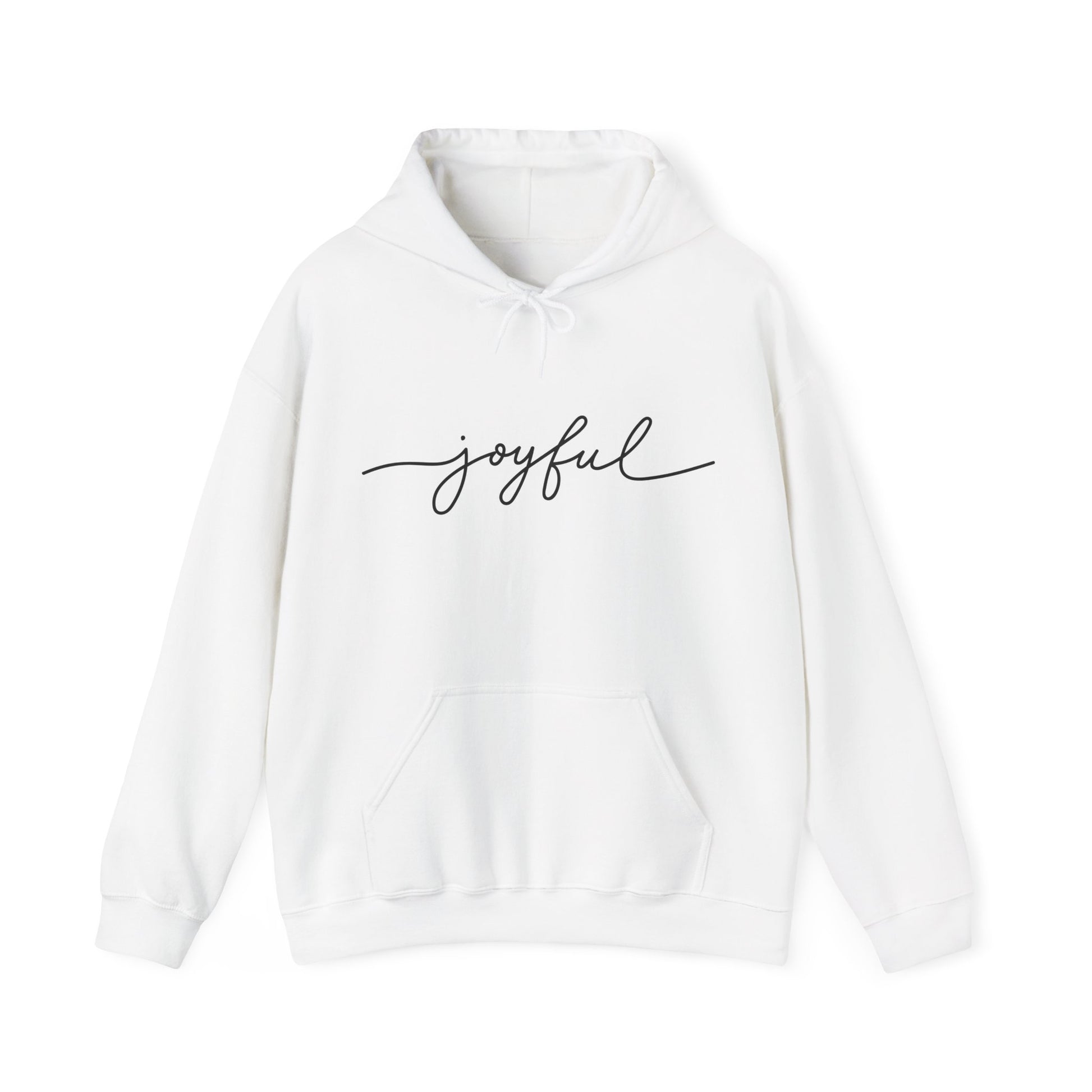 Flat lay JOYFUL hoodie – streetwear with purpose by The Original