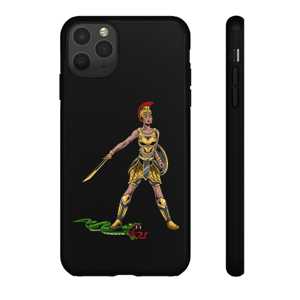 Inspirational black phone cover for women – bold faith message with purpose from The Original