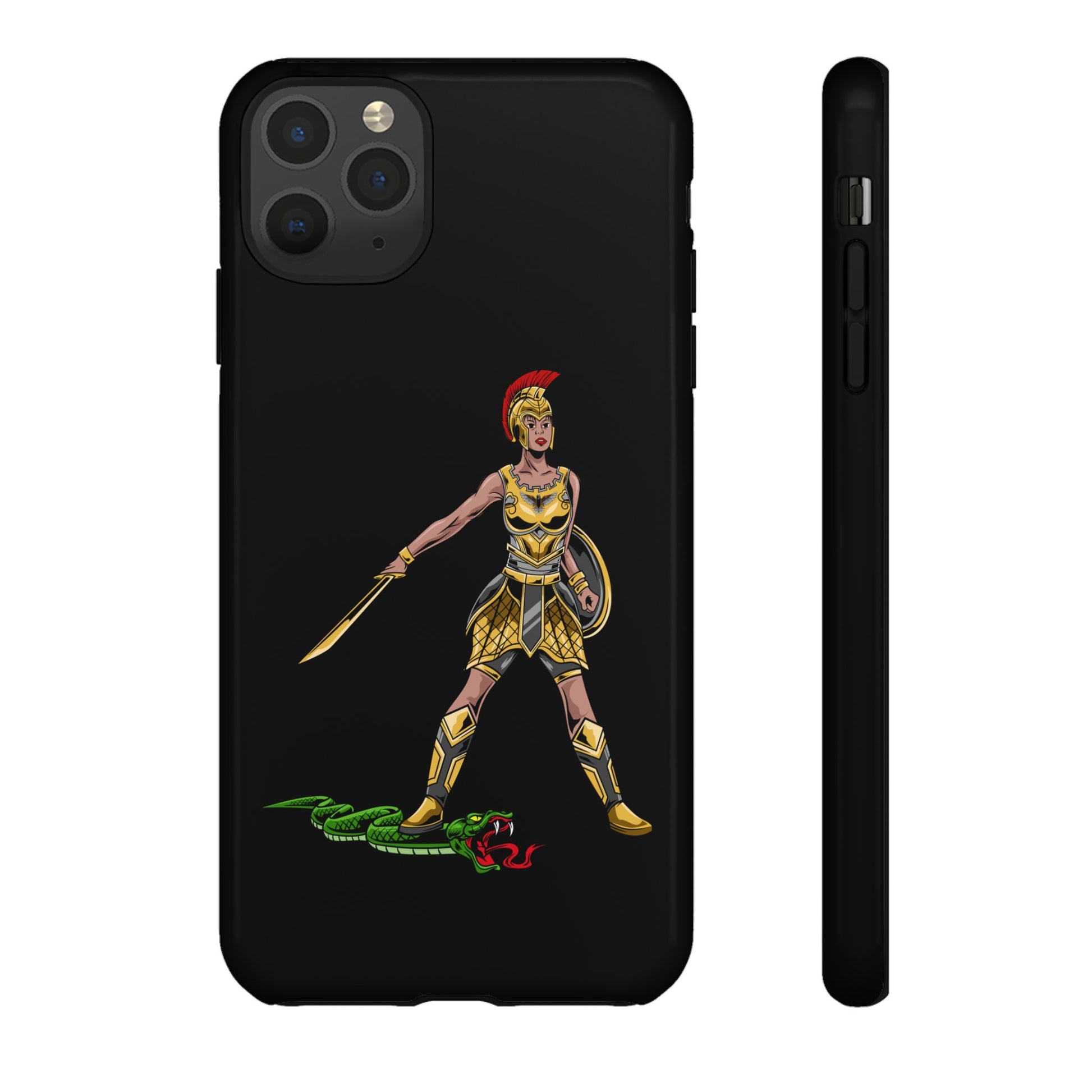Inspirational black phone cover for women – bold faith message with purpose from The Original