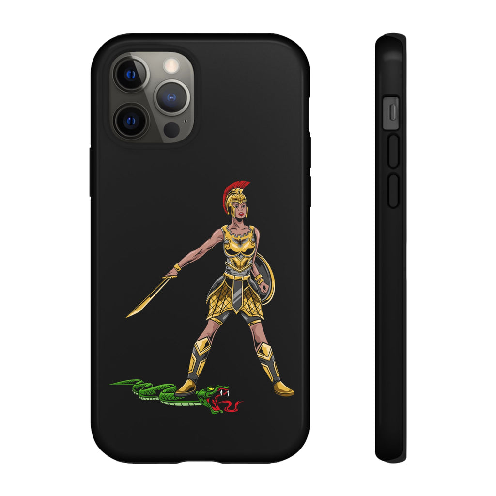Inspirational black phone cover for women – bold faith message with purpose from The Original