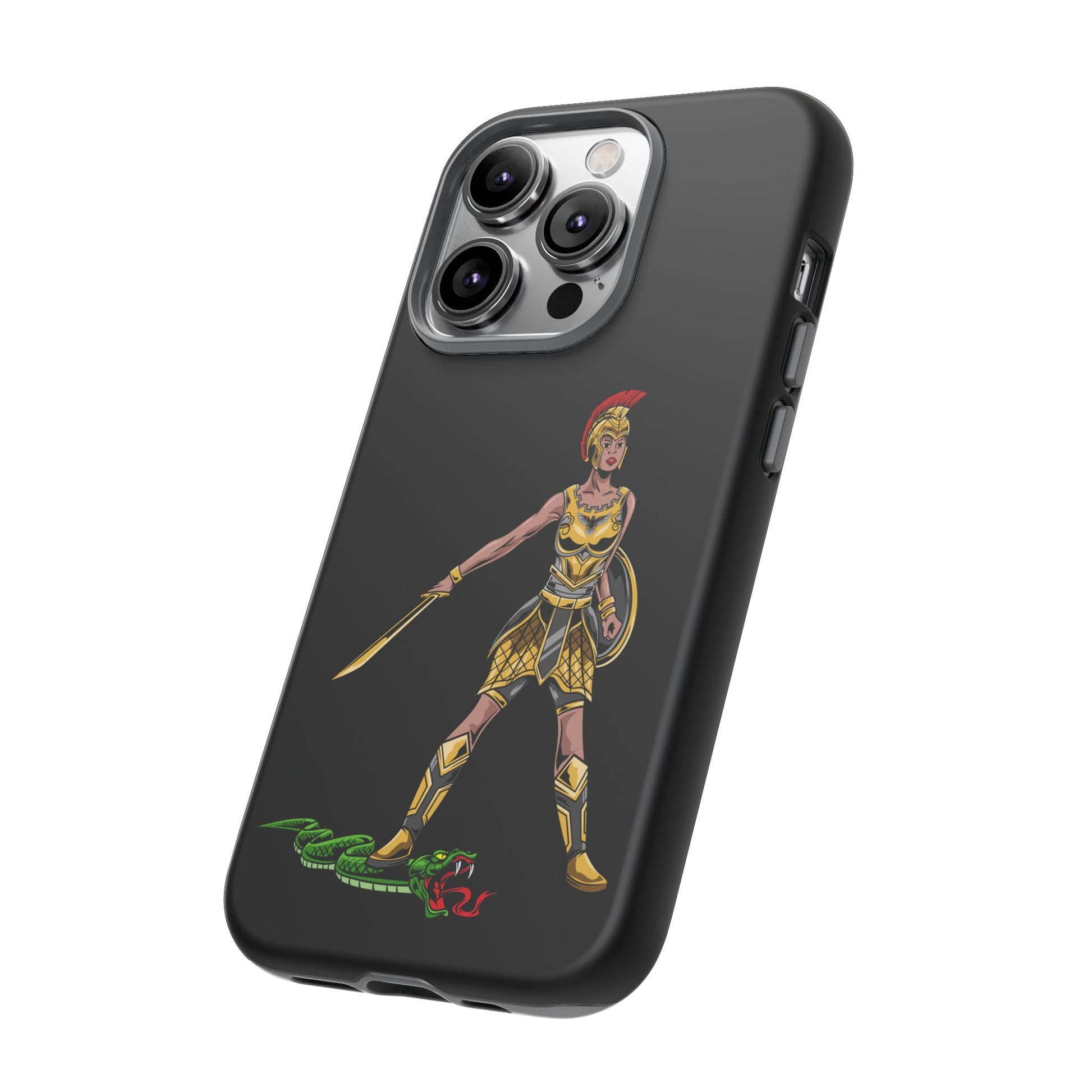 Elegant black Christian phone case with empowering faith design from The Original