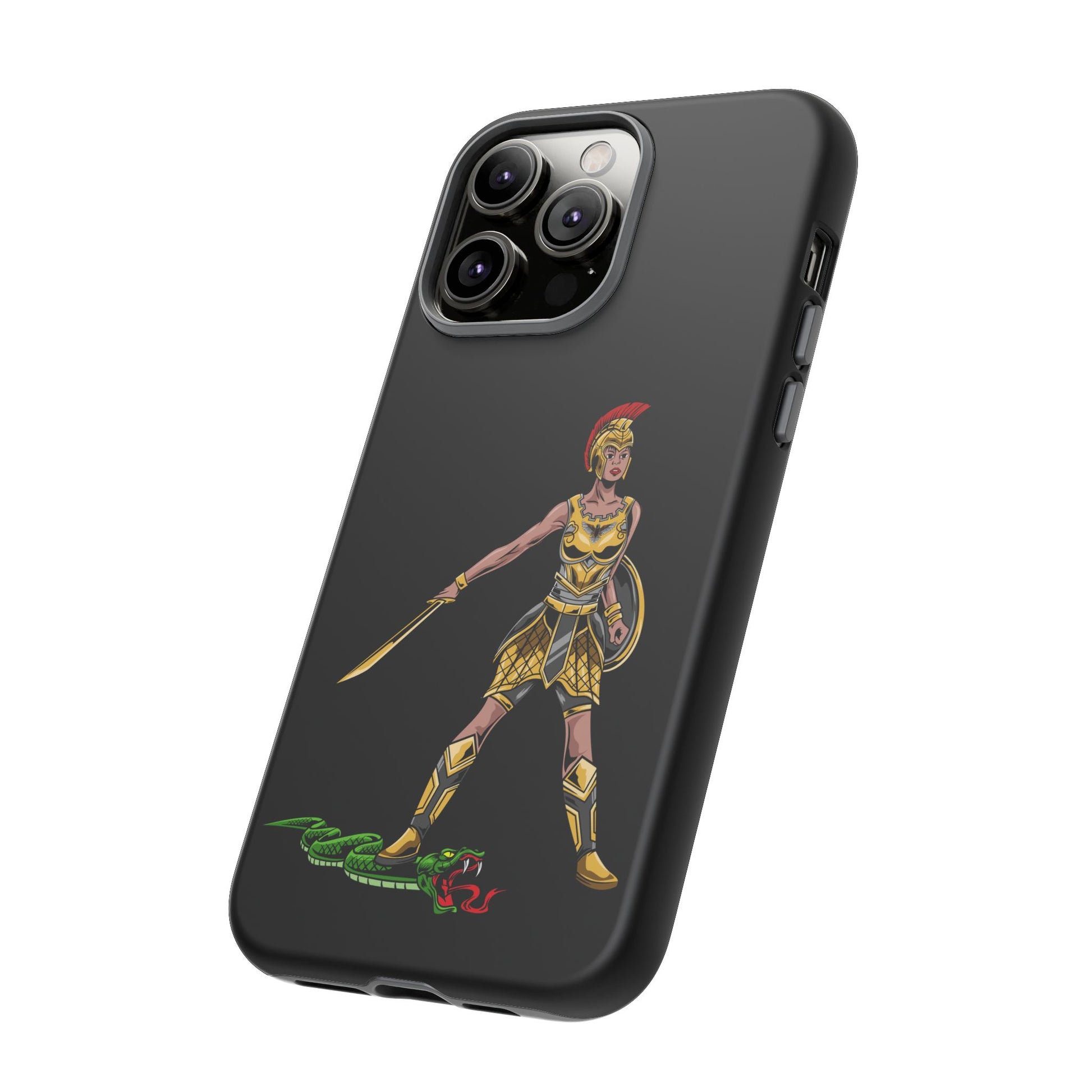 Elegant black Christian phone case with empowering faith design from The Original