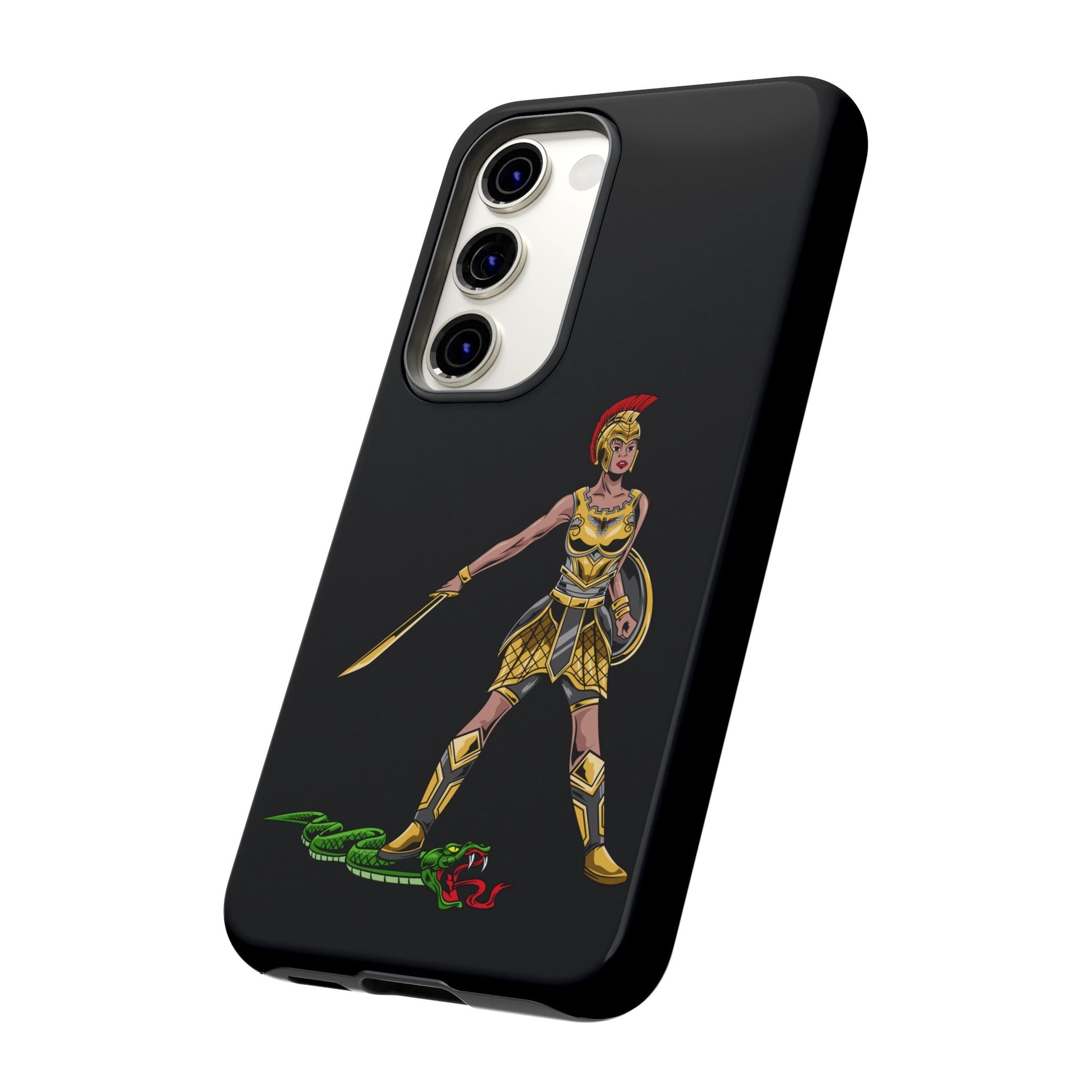 Elegant black Christian phone case with empowering faith design from The Original