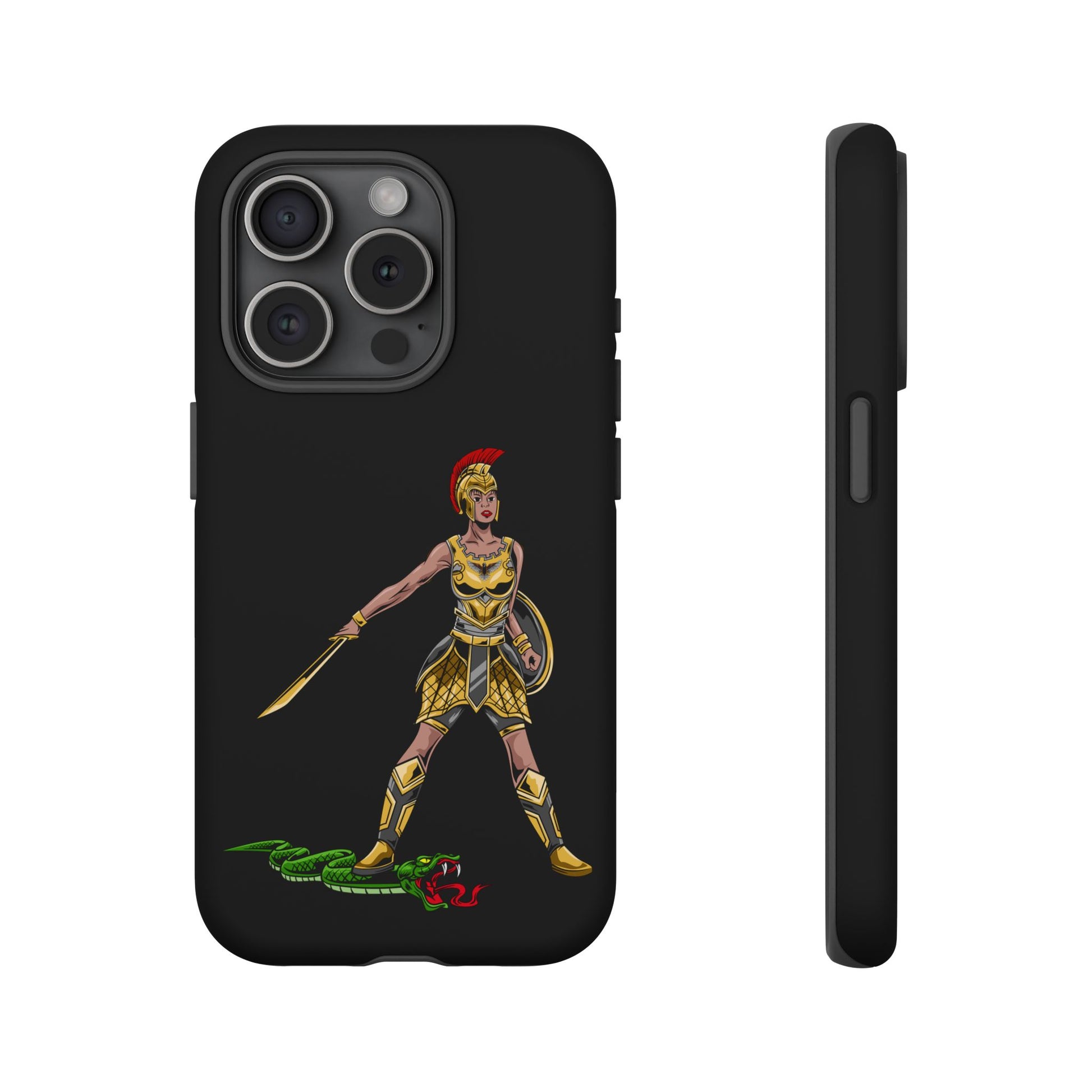 Elegant black Christian phone case with empowering faith design from The Original