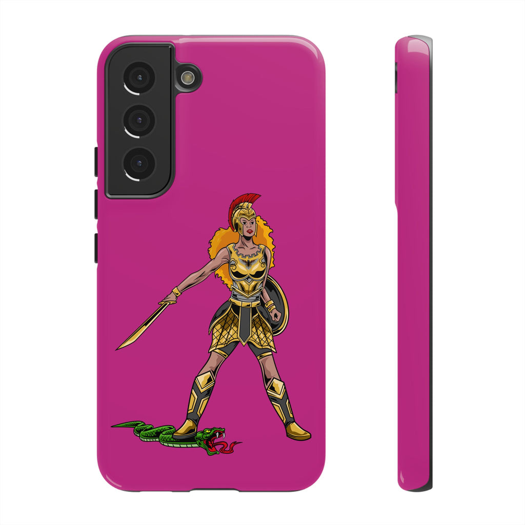 Elegant pink Woman of Faith phone cover – Christian gift with powerful meaning