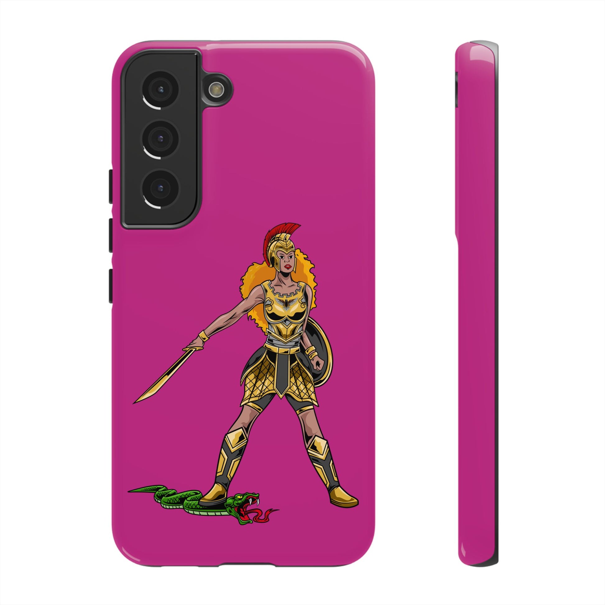 Elegant pink Woman of Faith phone cover – Christian gift with powerful meaning