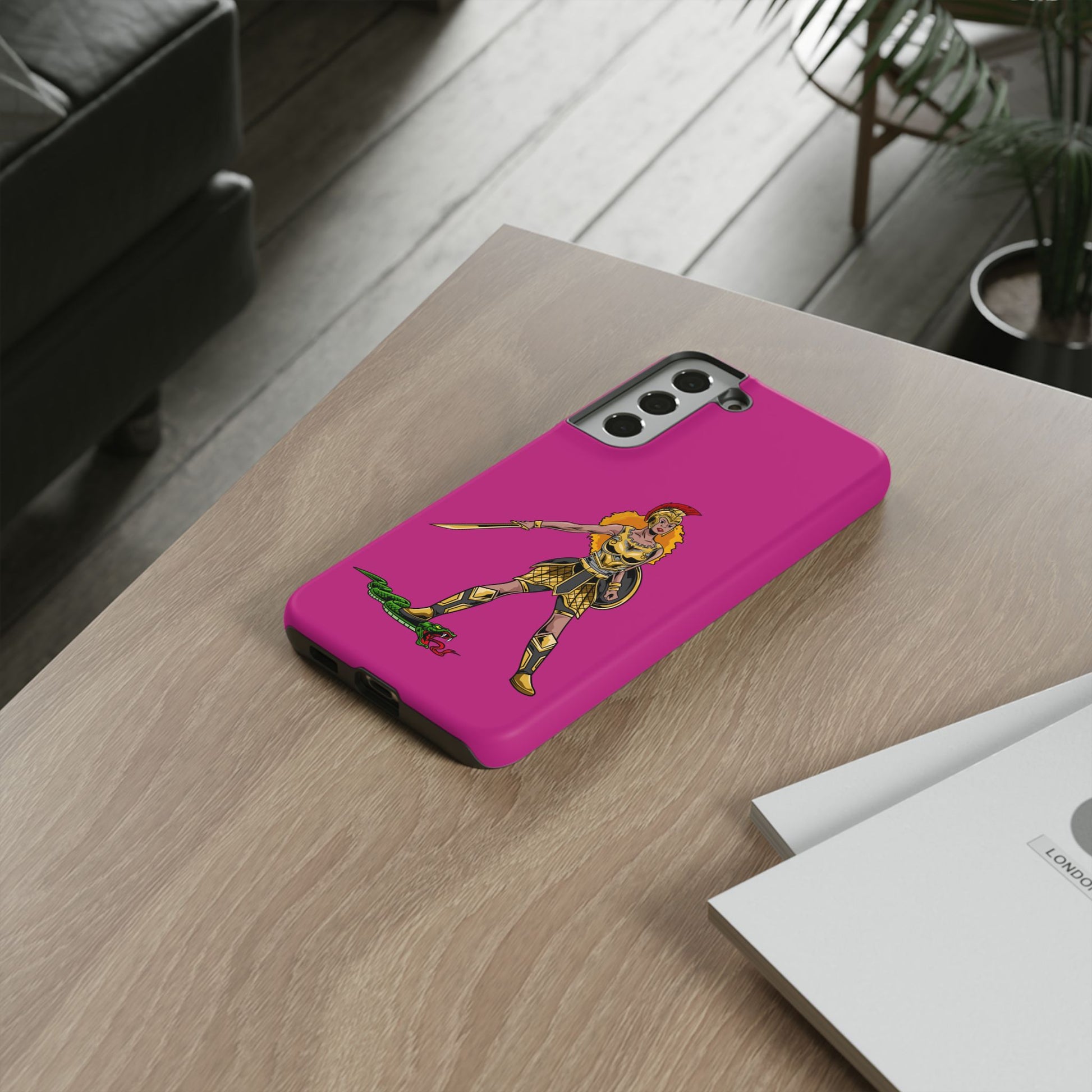 Elegant pink Woman of Faith phone cover – Christian gift with powerful meaning