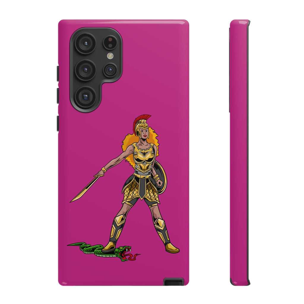 Elegant pink Woman of Faith phone cover – Christian gift with powerful meaning