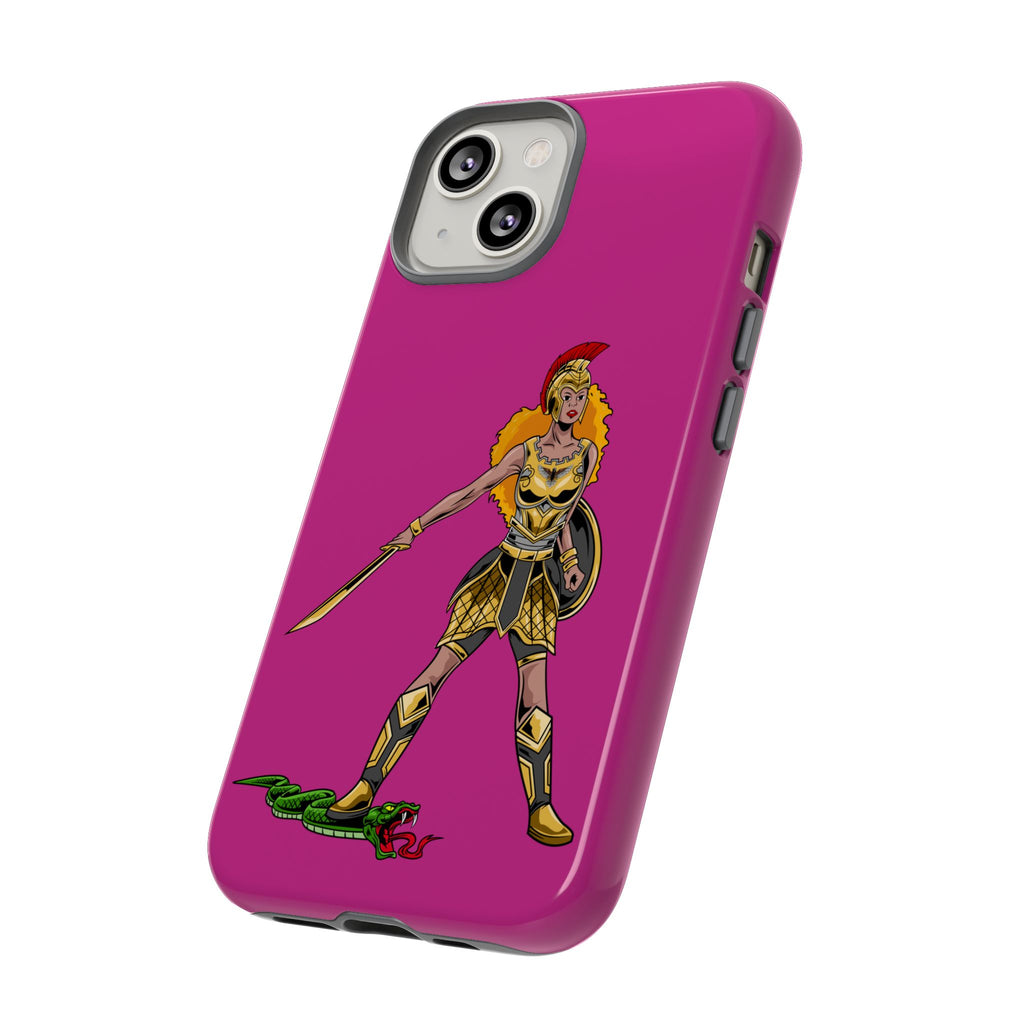Elegant pink Woman of Faith phone cover – Christian gift with powerful meaning
