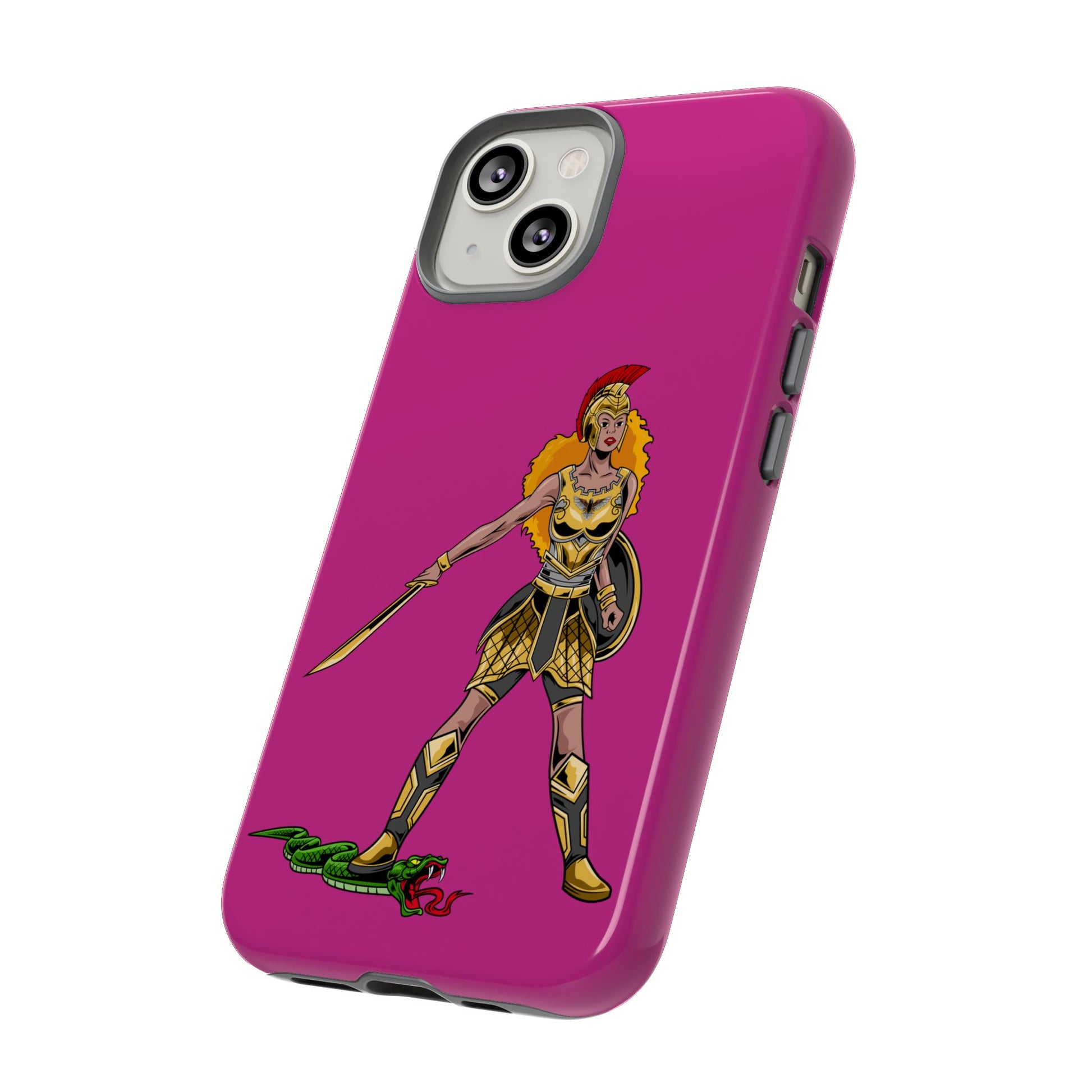 Elegant pink Woman of Faith phone cover – Christian gift with powerful meaning