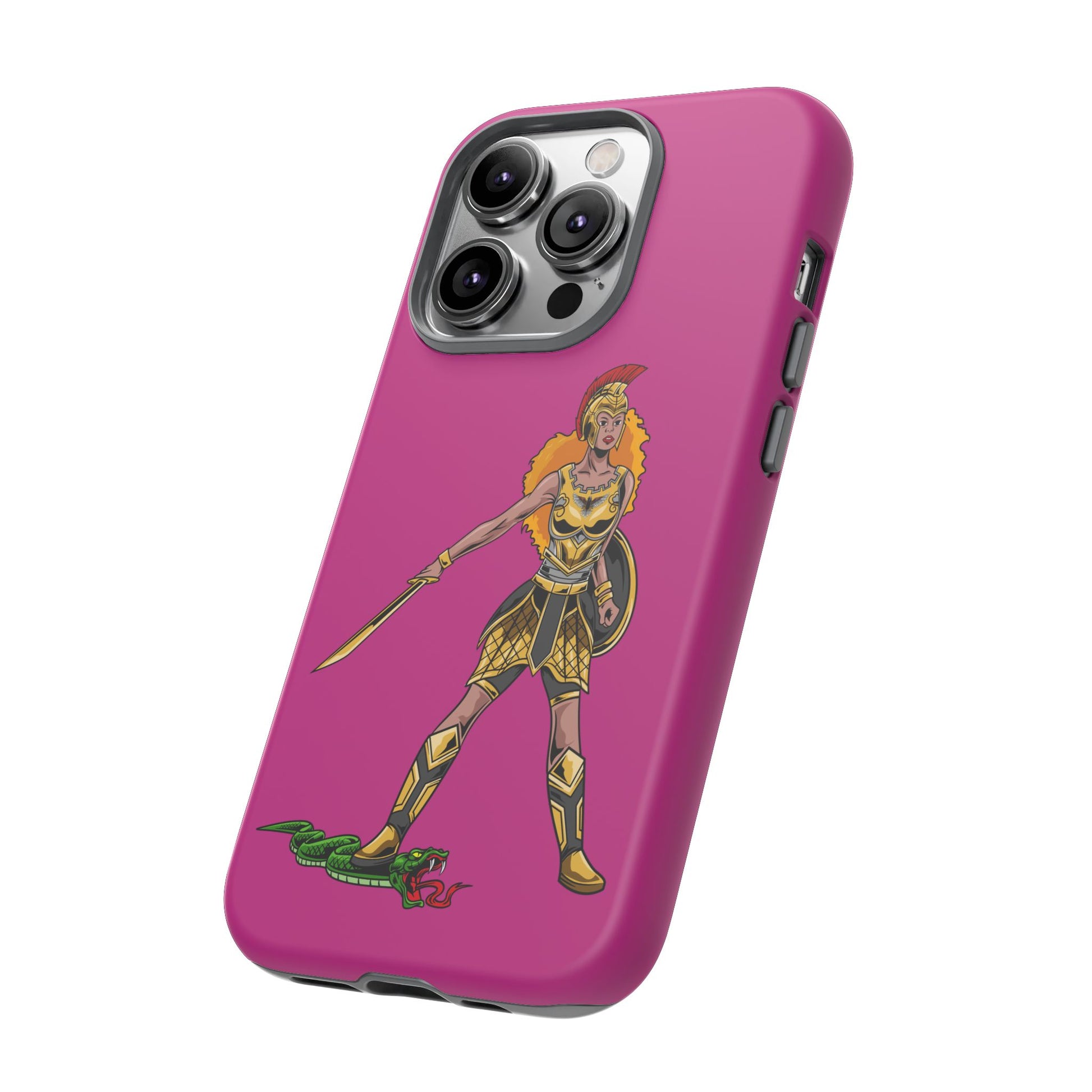Elegant pink Woman of Faith phone cover – Christian gift with powerful meaning