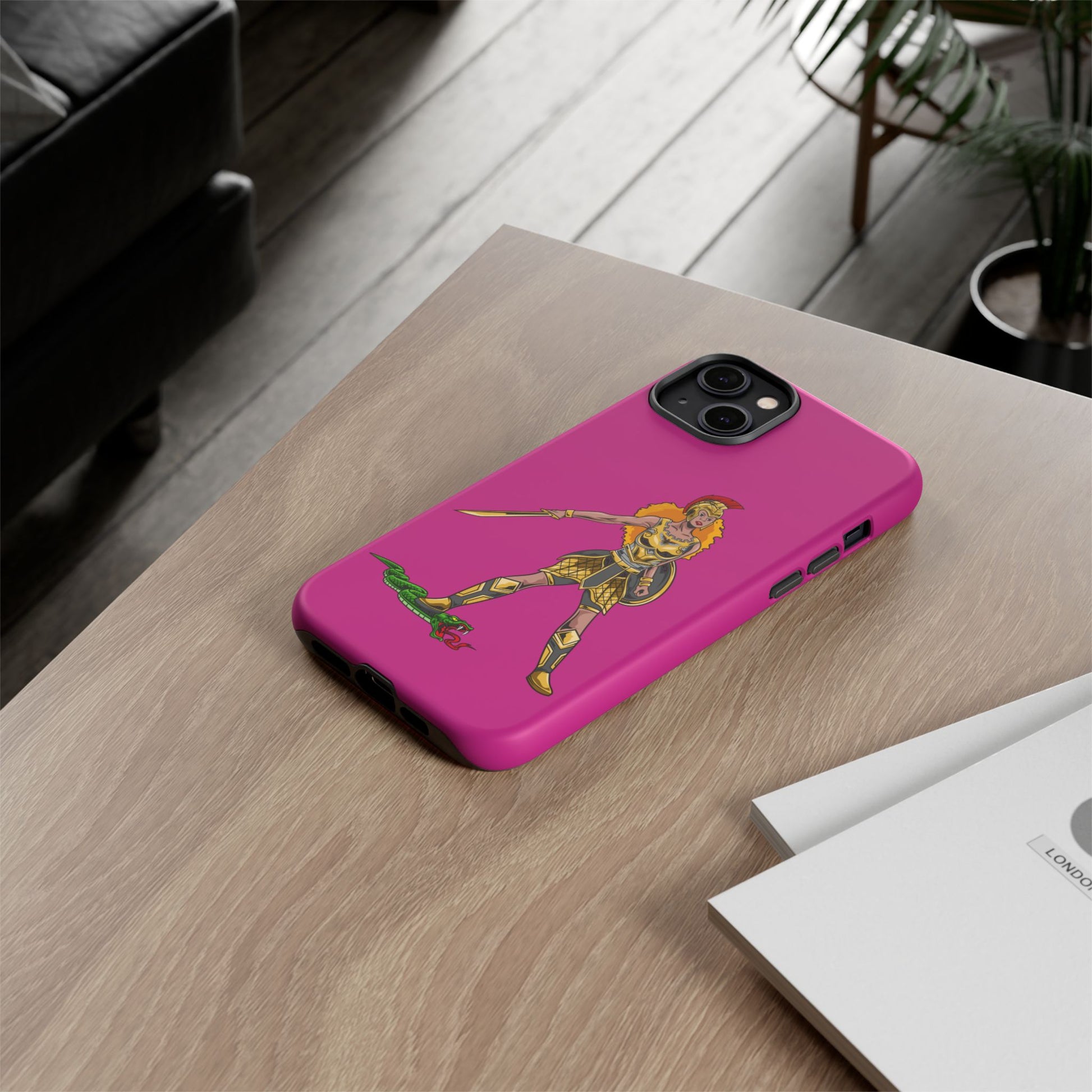 Elegant pink Woman of Faith phone cover – Christian gift with powerful meaning