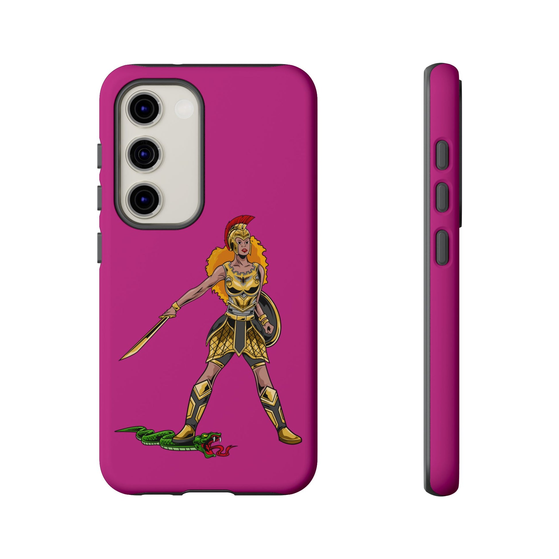 Elegant pink Woman of Faith phone cover – Christian gift with powerful meaning